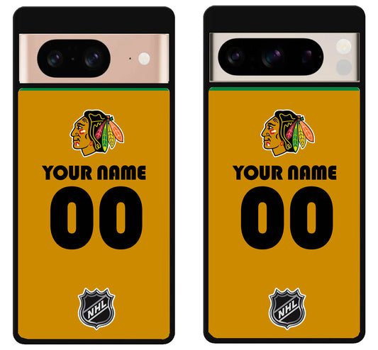 Custom Personalized Chicago Blackhawks NHL Google Pixel 8 | 8 Pro Case