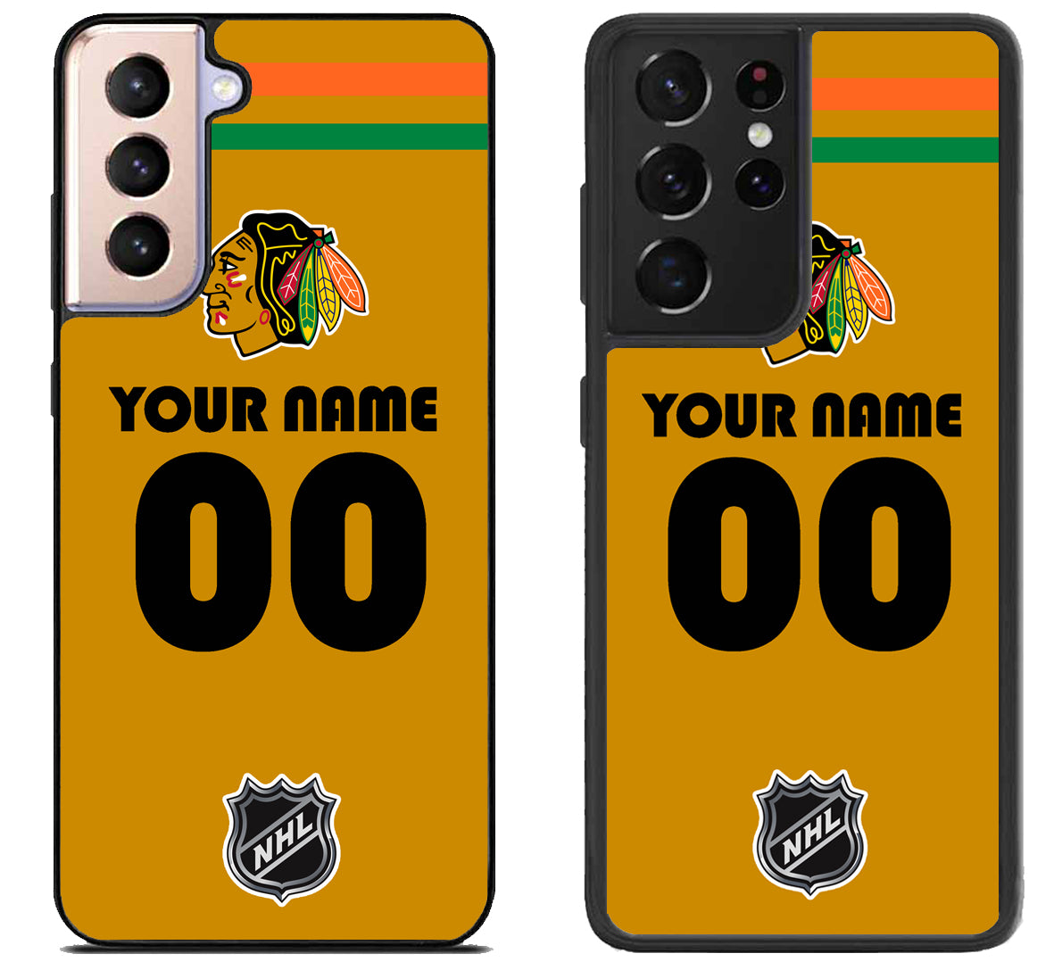 Custom Personalized Chicago Blackhawks NHL Samsung Galaxy S21 | S21 FE | S21+ | S21 Ultra Case