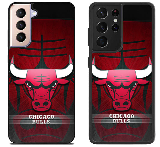 Chicago Bulls Background Samsung Galaxy S21 | S21 FE | S21+ | S21 Ultra Case