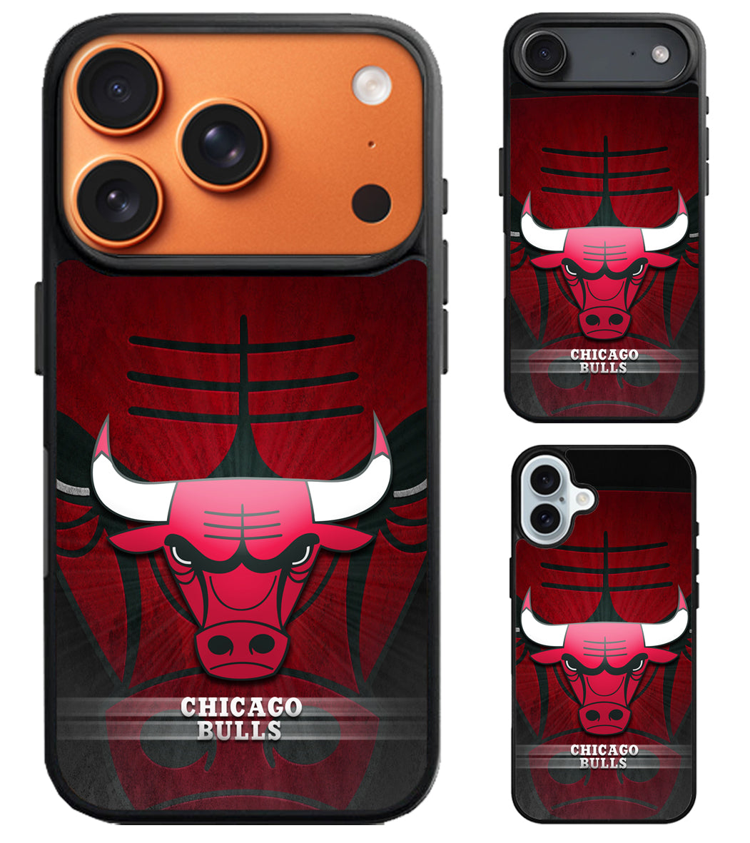 Chicago Bulls Background iPhone Air | iPhone 17 | 17 Pro | 17 Pro Max Case
