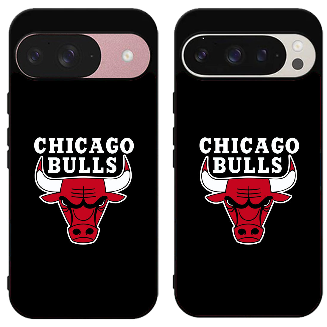 Chicago Bulls Basketball Black Google Pixel 9 | 9 Pro | 9 Pro XL Case
