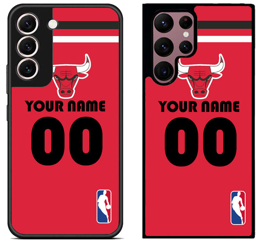 Custom Personalized Chicago Bulls NBA Samsung Galaxy S22 | S22+ | S22 Ultra Case