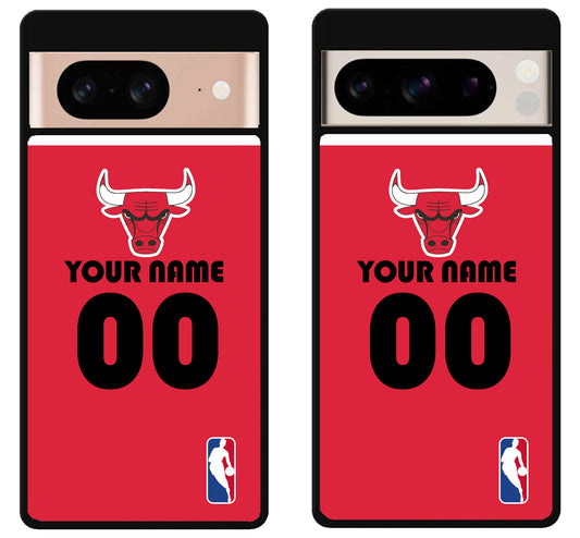 Custom Personalized Chicago Bulls NBA Google Pixel 8 | 8 Pro Case