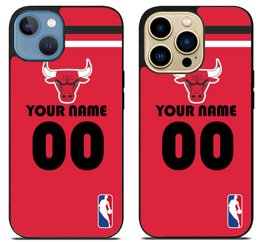 Custom Personalized Chicago Bulls NBA iPhone 14 | 14 Plus | 14 Pro | 14 Pro Max Case