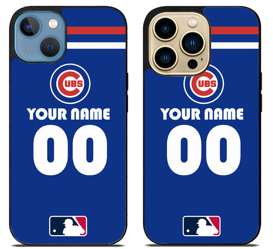 Custom Personalized Chicago Cubs MLB iPhone 14 | 14 Plus | 14 Pro | 14 Pro Max Case