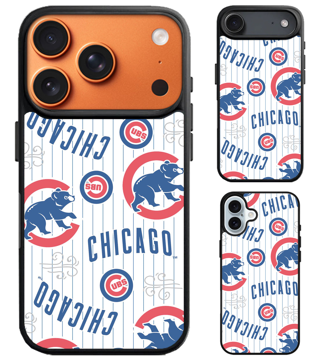 Chicago Cubs Collage iPhone Air | iPhone 17 | 17 Pro | 17 Pro Max Case