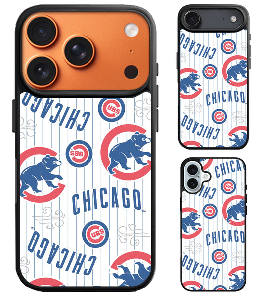 Chicago Cubs Collage iPhone Air | iPhone 17 | 17 Pro | 17 Pro Max Case