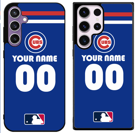 Custom Personalized Chicago Cubs Samsung Galaxy S24 | S24+ | S24 Ultra Case