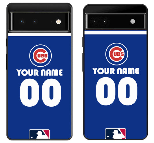 Custom Personalized Chicago Cubs MLB Google Pixel 6 | 6A | 6 Pro Case