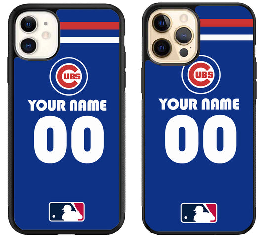 Custom Personalized Chicago Cubs MLB iPhone 12 | 12 Mini | 12 Pro | 12 Pro Max Case