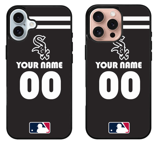 Custom Personalized Chicago White Sox iPhone 16 | 16 Plus | 16 Pro | 16 Pro Max Case