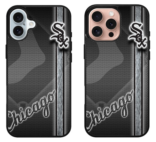 Chicago White Sox Background iPhone 16 | 16 Plus | 16 Pro | 16 Pro Max Case