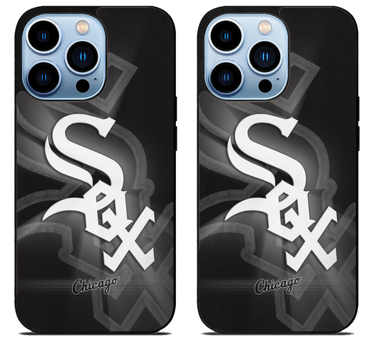 Chicago White Sox Background iPhone 15 Pro | iPhone 15 Pro Max Case