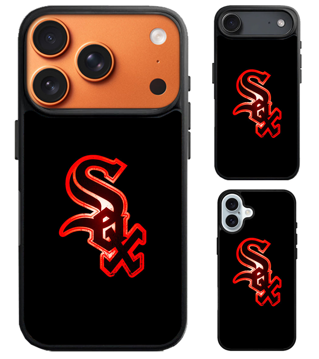 Chicago White Sox Black iPhone Air | iPhone 17 | 17 Pro | 17 Pro Max Case