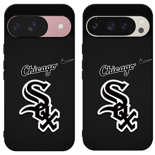 Chicago White Sox Logo Black Google Pixel 9 | 9 Pro | 9 Pro XL Case
