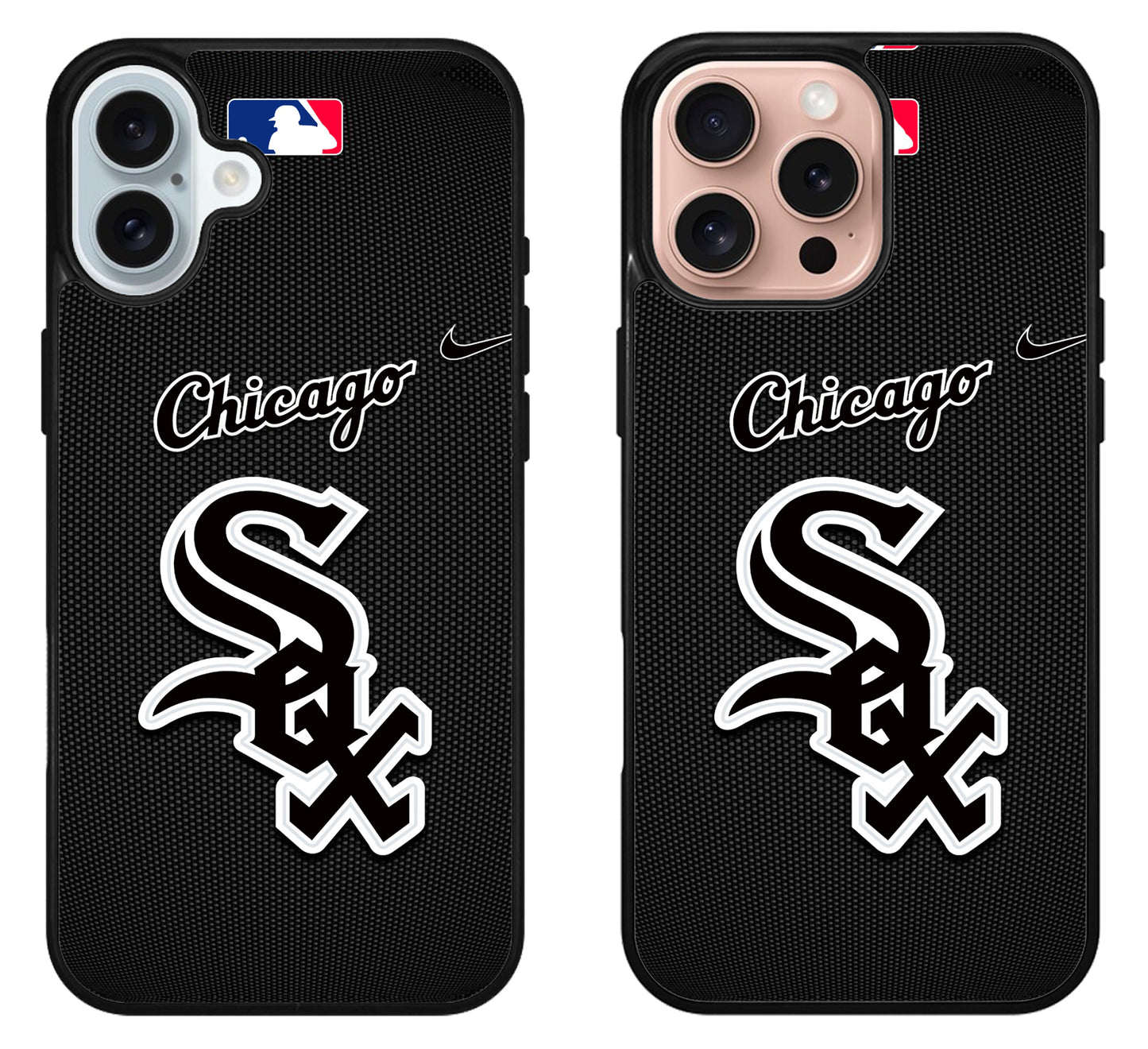 Chicago White Sox Logo Black iPhone 16 | 16 Plus | 16 Pro | 16 Pro Max Case