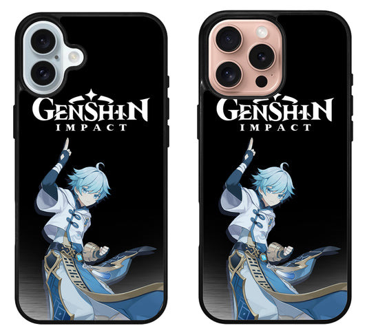 Chongyun Genshin Impact Anime iPhone 16 | 16 Plus | 16 Pro | 16 Pro Max Case