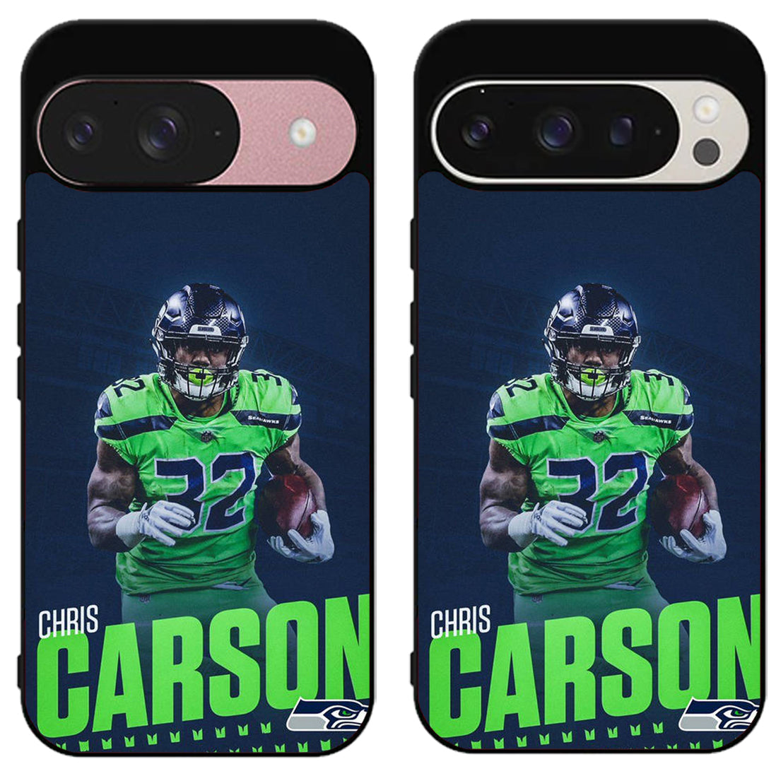 Chris Carson Seattle Seahawks Google Pixel 9 | 9 Pro | 9 Pro XL Case
