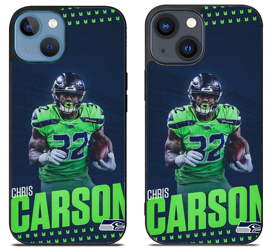 Chris Carson Seattle Seahawks iPhone 15 | iPhone 15 Plus Case