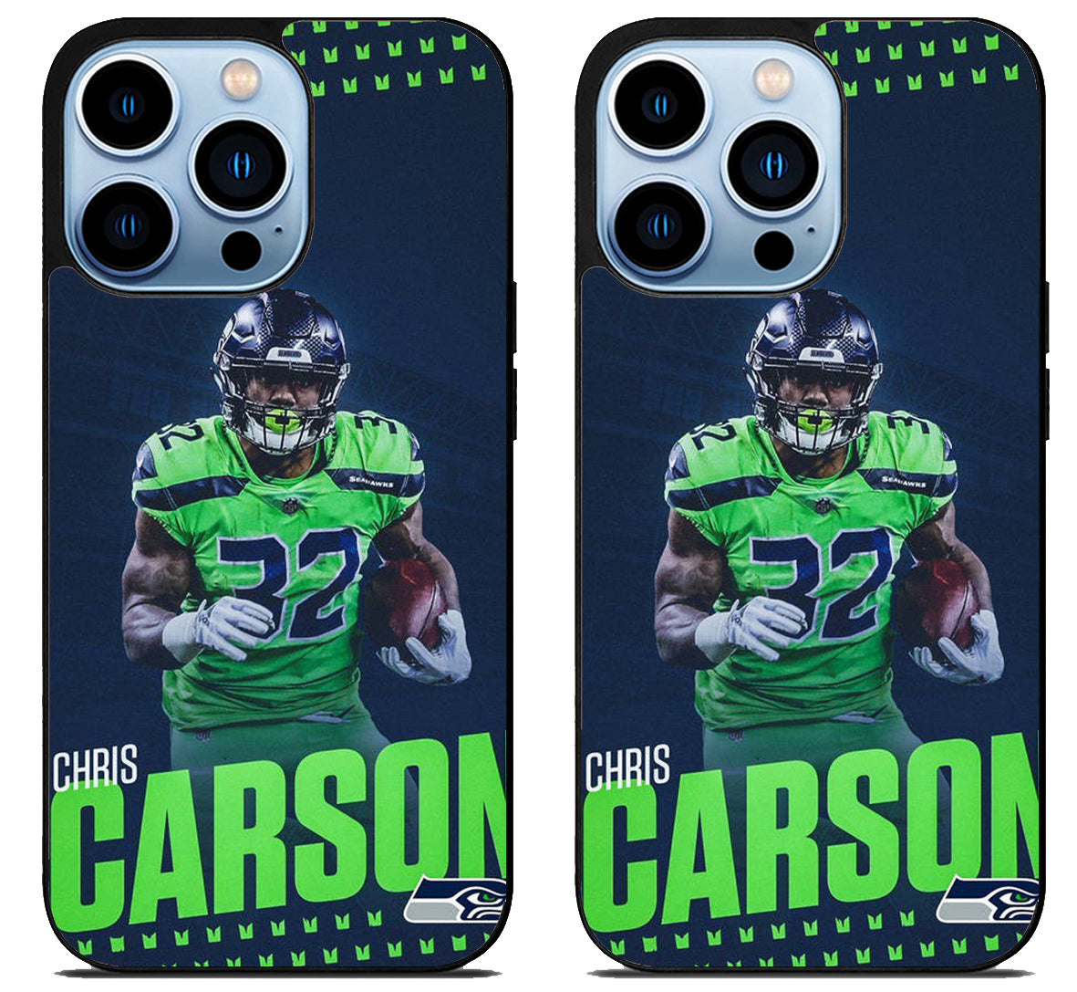 Chris Carson Seattle Seahawks iPhone 15 Pro | iPhone 15 Pro Max Case