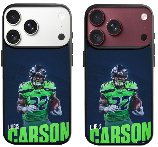 Chris Carson Seattle Seahawks iPhone 18 Pro | 18 Pro Max Case