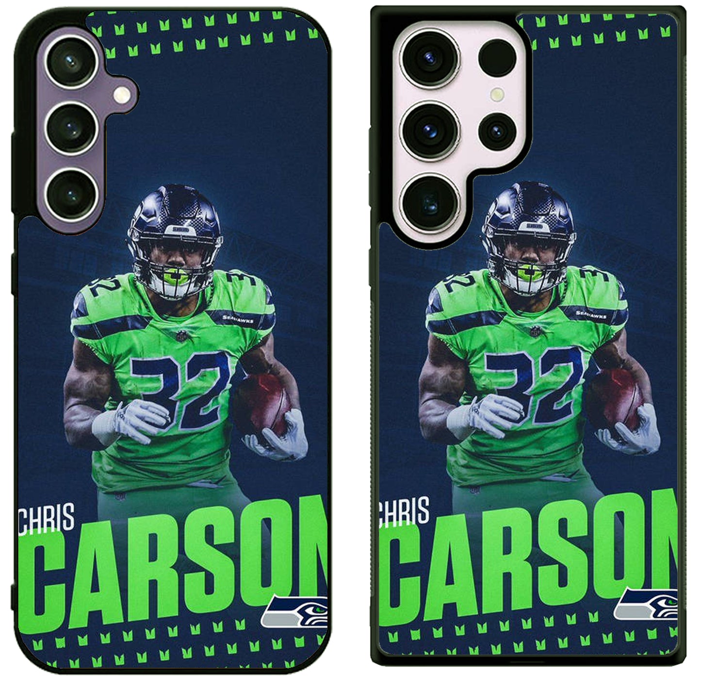 Chris Carson Seattle Seahawks Samsung Galaxy S25 | S25+ | S25 Ultra Case