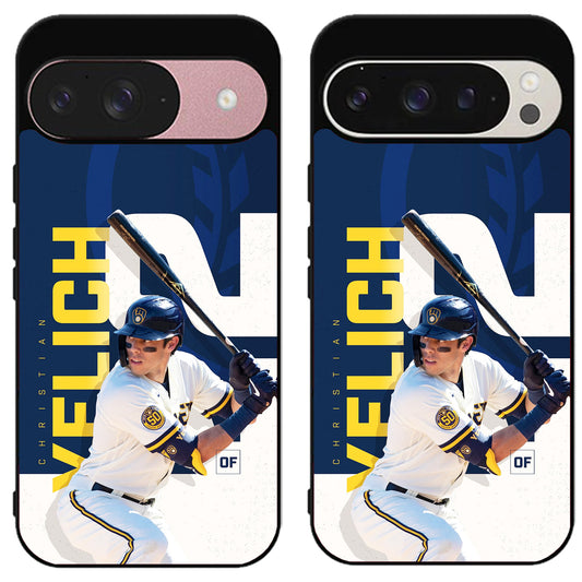 Christian Yelich Baseball Brewers Google Pixel 9 | 9 Pro | 9 Pro XL Case