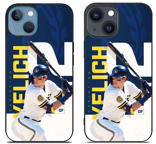 Christian Yelich Baseball Brewers iPhone 15 | iPhone 15 Plus Case