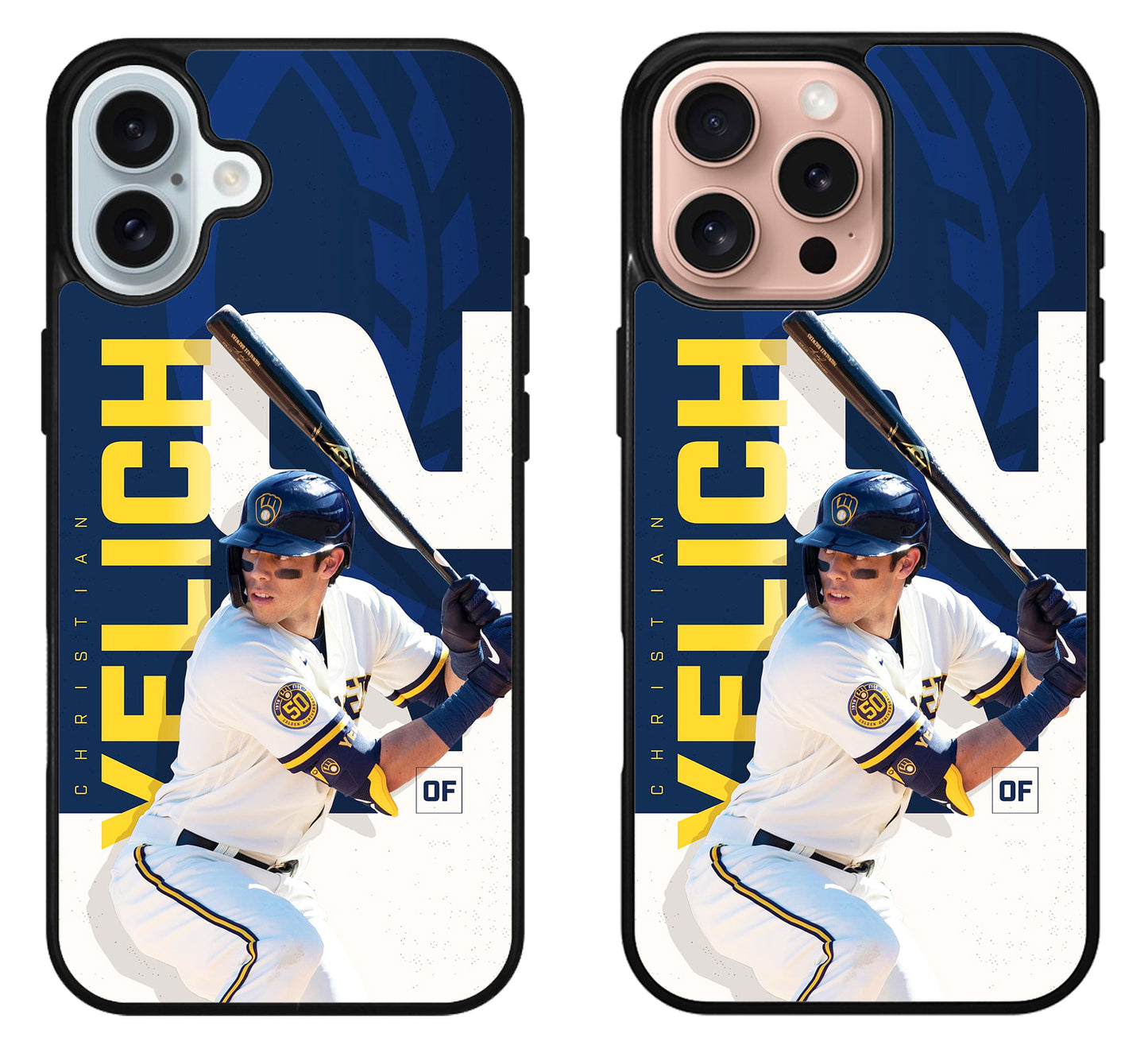 Christian Yelich Baseball Brewers iPhone 16 | 16 Plus | 16 Pro | 16 Pro Max Case