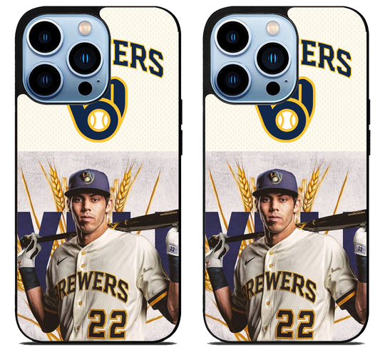 Christian Yelich Brewers iPhone 15 Pro | iPhone 15 Pro Max Case