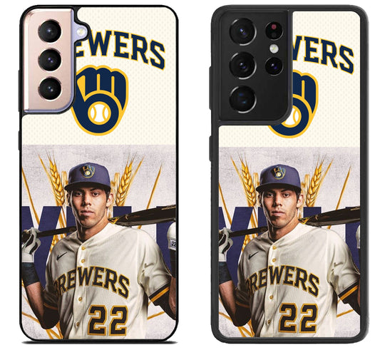 Christian Yelich Brewers Samsung Galaxy S21 | S21 FE | S21+ | S21 Ultra Case