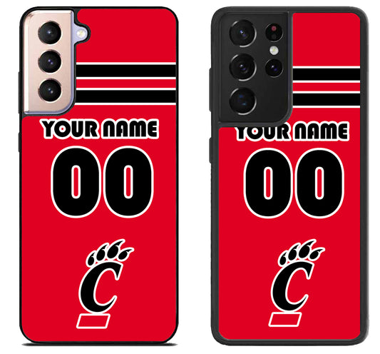 Custom Personalized Cincinnati Bearcats Samsung Galaxy S21 | S21 FE | S21+ | S21 Ultra Case