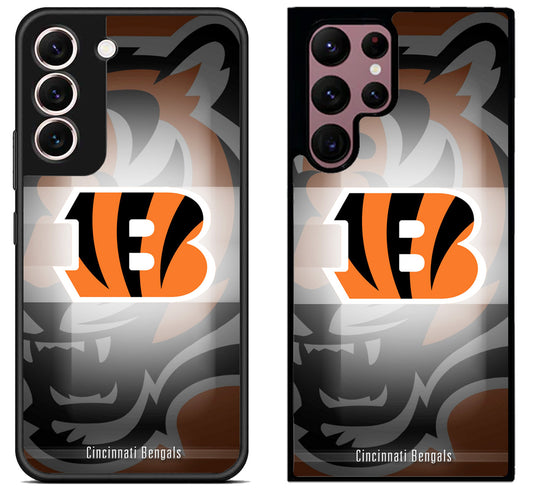 Cincinnati Bengals Background Samsung Galaxy S22 | S22+ | S22 Ultra Case