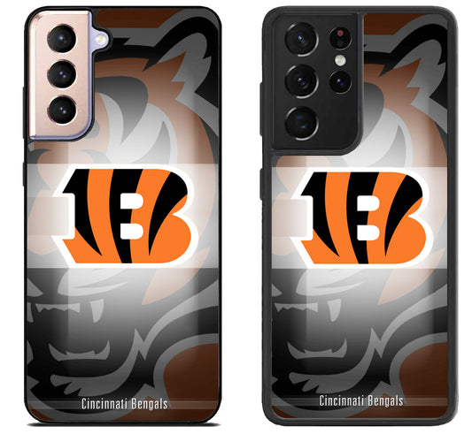 Cincinnati Bengals Background Samsung Galaxy S21 | S21 FE | S21+ | S21 Ultra Case