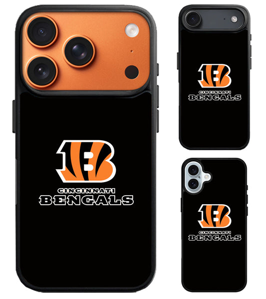 Cincinnati Bengals Black iPhone Air | iPhone 17 | 17 Pro | 17 Pro Max Case