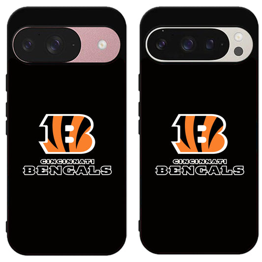 Cincinnati Bengals Black Google Pixel 9 | 9 Pro | 9 Pro XL Case