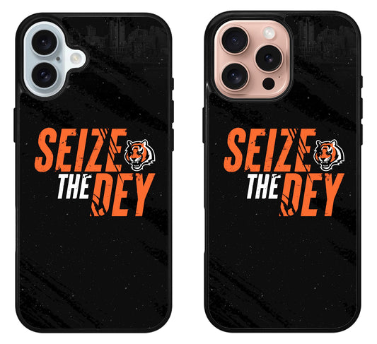 Cincinnati Bengals Seize The Dey iPhone 16 | 16 Plus | 16 Pro | 16 Pro Max Case