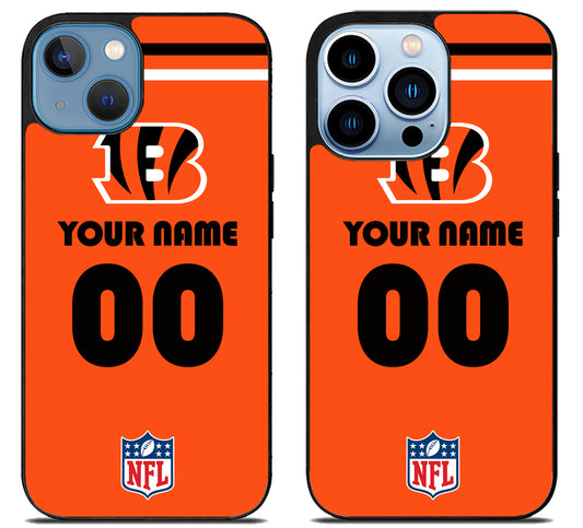 Custom Personalized Cincinnati Bengals NFL iPhone 13 | 13 Mini | 13 Pro | 13 Pro Max Case