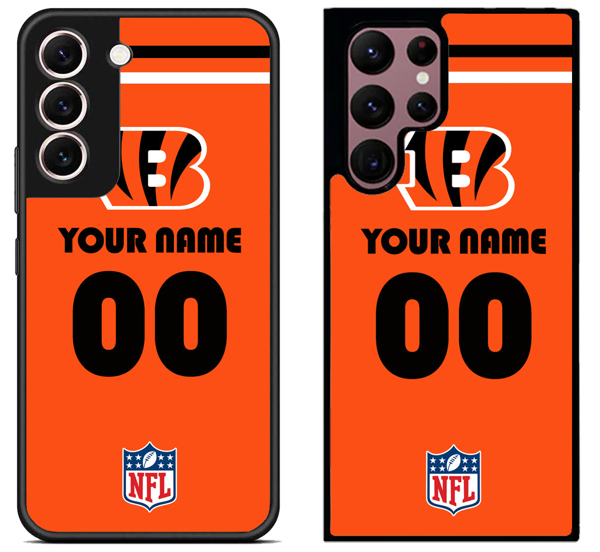 Custom Personalized Cincinnati Bengals NFL Samsung Galaxy S22 | S22+ | S22 Ultra Case