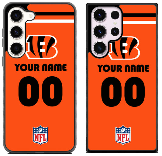 Custom Personalized Cincinnati Bengals NFL Samsung Galaxy S23 | S23+ | S23 Ultra Case