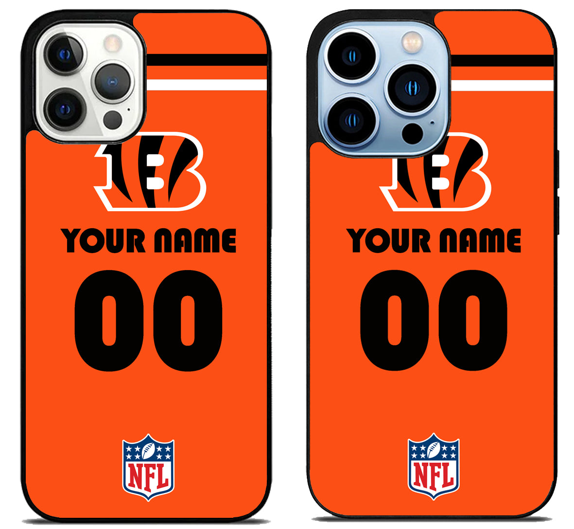 Custom Personalized Cincinnati Bengals NFL iPhone 15 Pro | iPhone 15 Pro Max Case