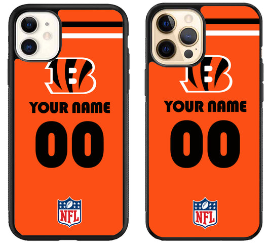 Custom Personalized Cincinnati Bengals NFL iPhone 12 | 12 Mini | 12 Pro | 12 Pro Max Case