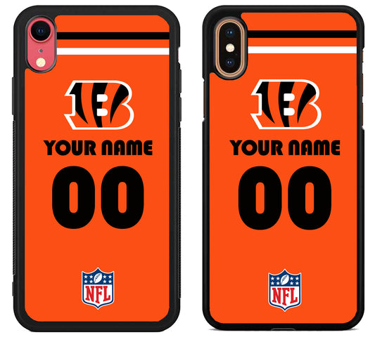 Custom Personalized Cincinnati Bengals NFL iPhone X | Xs | Xr | Xs Max Case