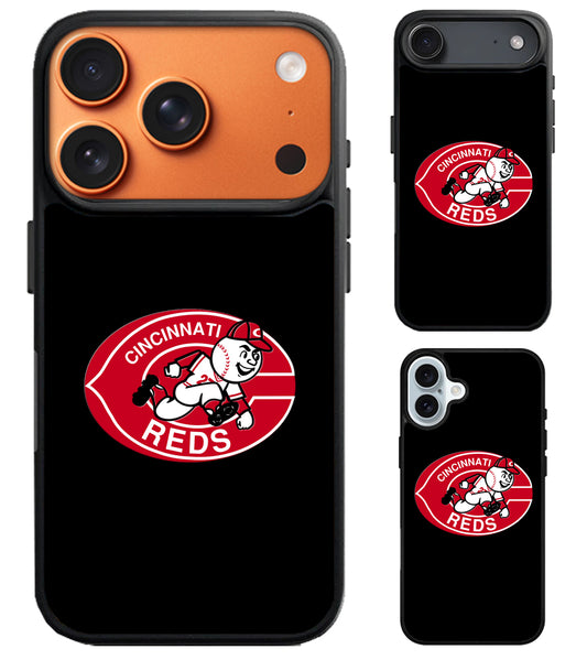 Cincinnati Reds Black iPhone Air | iPhone 17 | 17 Pro | 17 Pro Max Case