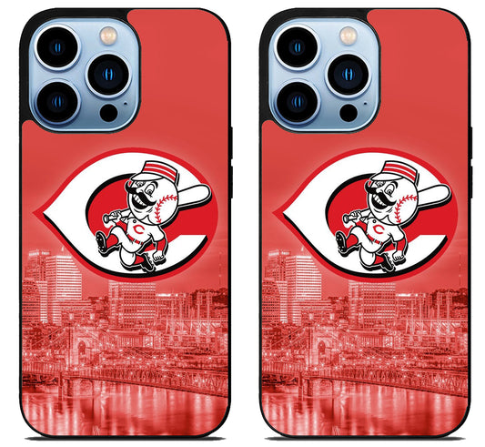 Cincinnati Reds Background iPhone 15 Pro | iPhone 15 Pro Max Case
