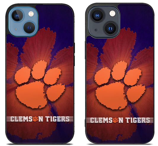 Clemson Tigers Background  iPhone 15 | iPhone 15 Plus Case