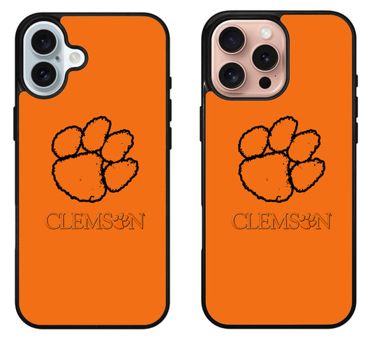 Clemson Tigers Cover iPhone 16 | 16 Plus | 16 Pro | 16 Pro Max Case