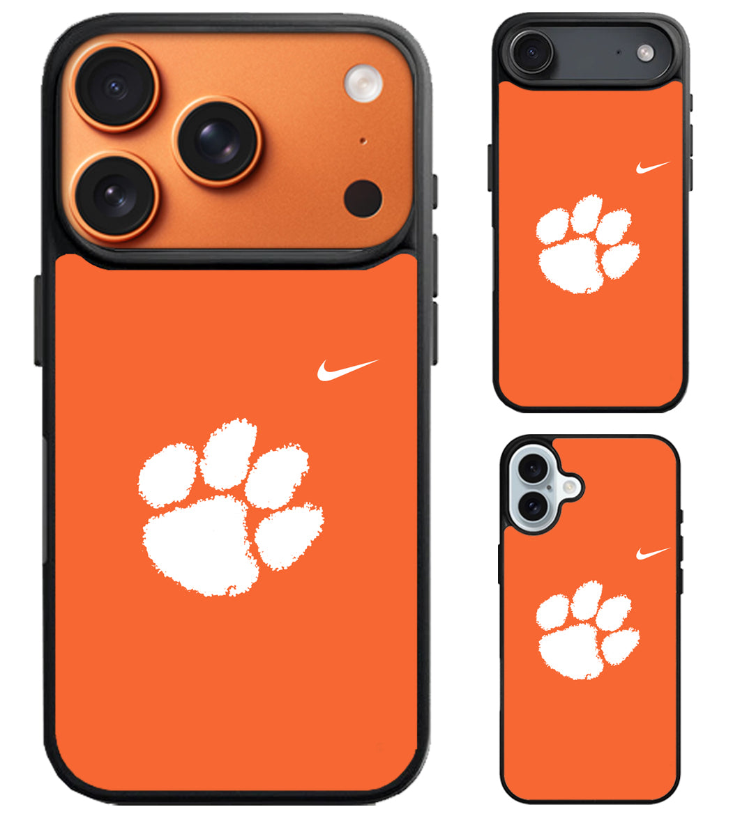 Clemson Tigers Nike Logo iPhone Air | iPhone 17 | 17 Pro | 17 Pro Max Case