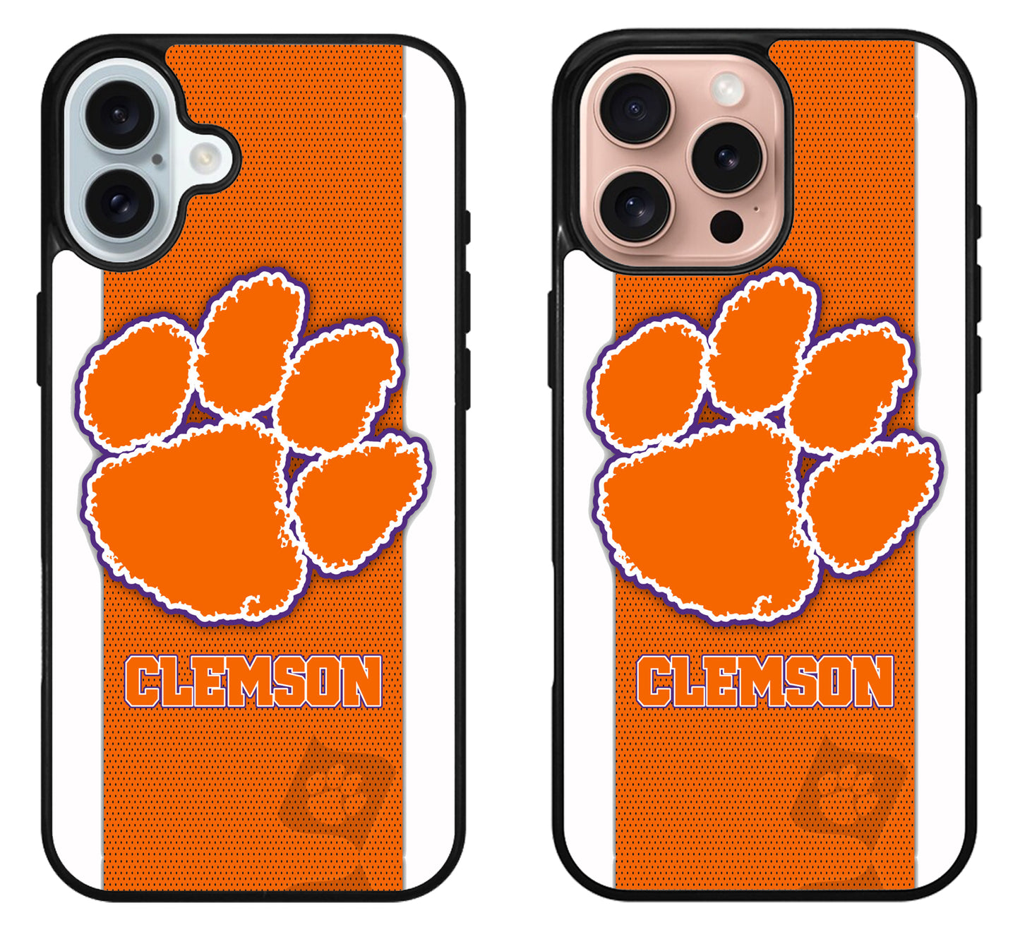 Clemson Tigers Stripe iPhone 16 | 16 Plus | 16 Pro | 16 Pro Max Case