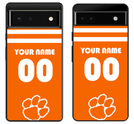 Custom Personalized Clemson Tigers Google Pixel 6 | 6A | 6 Pro Case